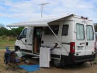 camping with clothes airer (64 kB)
