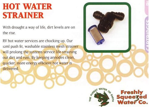 inlet water strainer